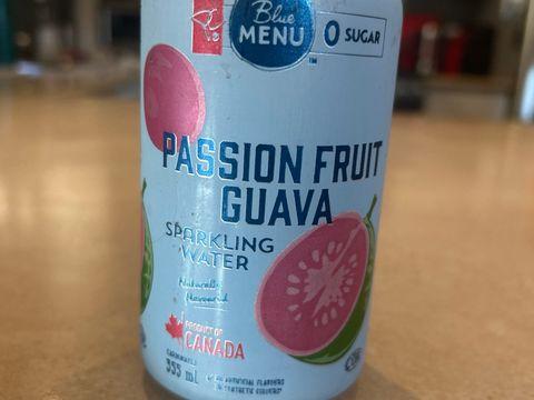 SodacollectR14's review of Menu blue sparkling water Passionfruit guava